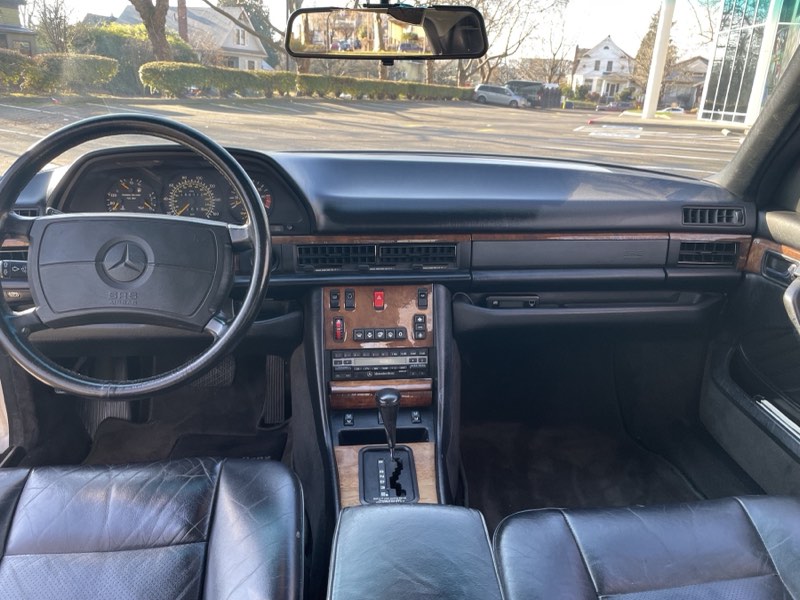 Dashboard, steering wheel, and center console.